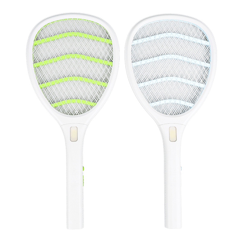 مضرب البعوض LED ثنائي اللون FF-987 بسعة 500 مللي أمبير قابل لإعادة الشحن عبر USB