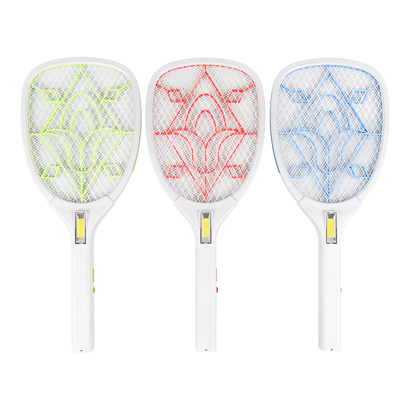 بطارية LED حمضية FF-998 بسعة 400 مللي أمبير مع قابس مضرب البعوض الكهربائي بالطاقة الشمسية